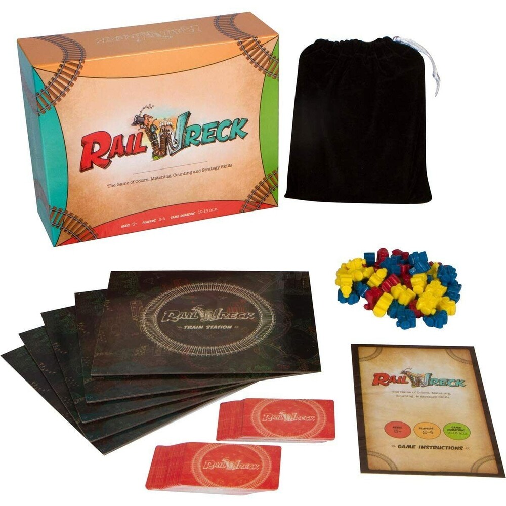 Inspiration Play Rail Wreck Kids Train-Themed Preschool Educational Board Game